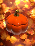 6oz Ceramic Pumpkin Soy Woodwick Candle