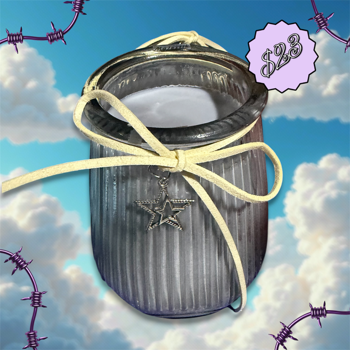 12oz Charm Soy Woodwick Candle