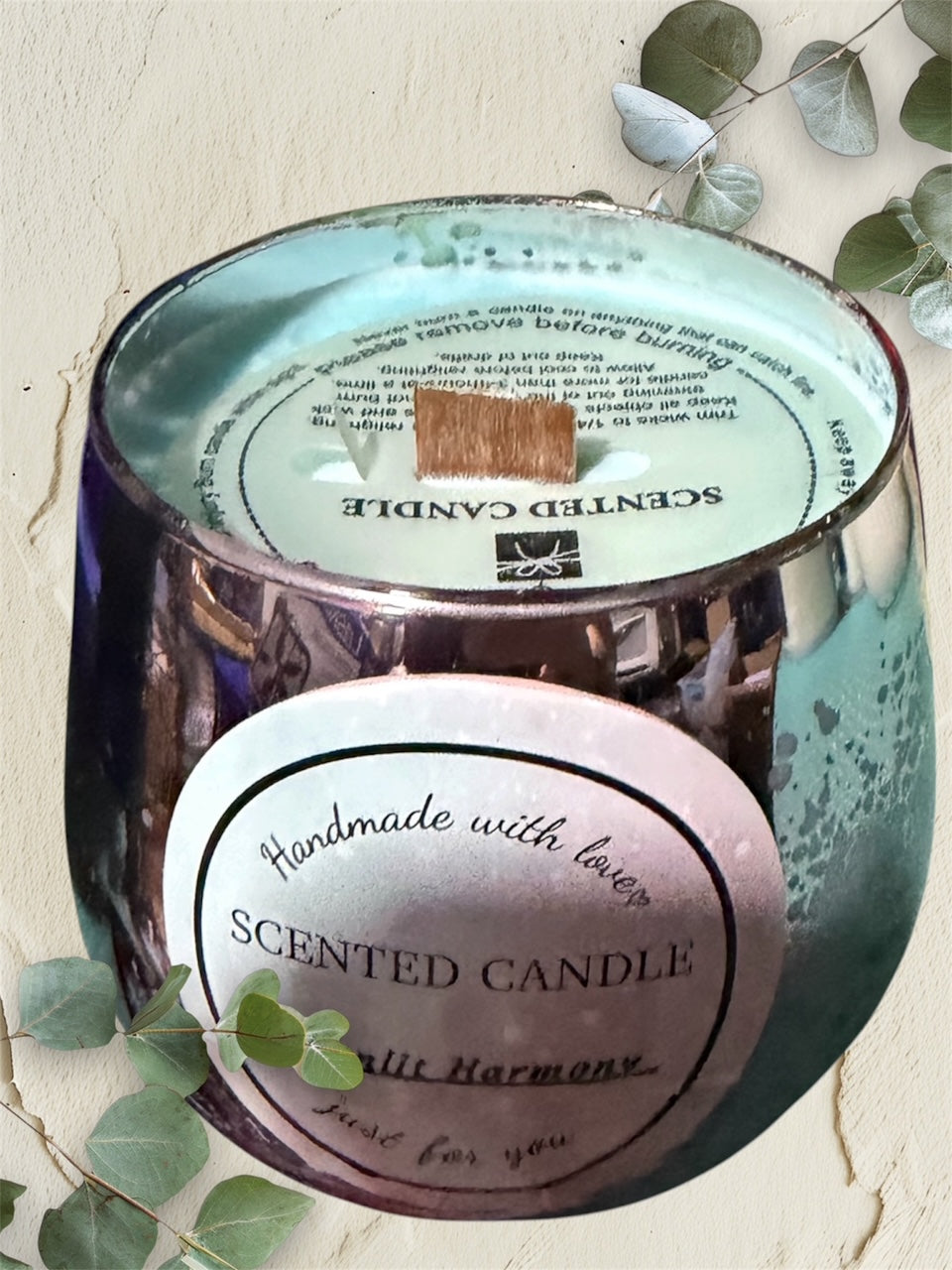 7oz Glass Soy Woodwick Candle