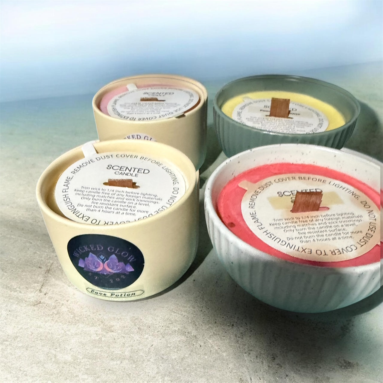 6oz Ceramic Soy Woodwick Candle